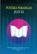 PUSTAKA PERADILAN JILID XX TAHUN 1999