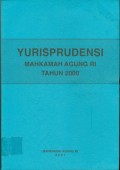 YURISPRUDENSI MAHKAMAH AGUNG RI TAHU 2001